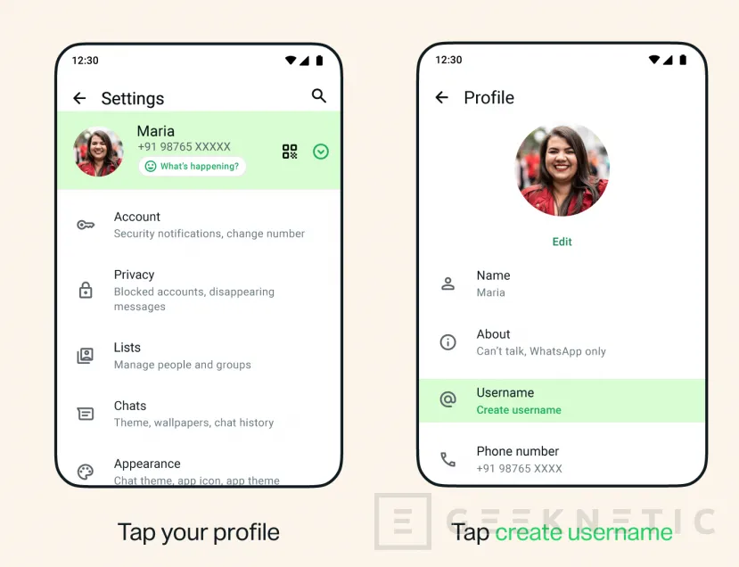 Geeknetic Whatsapp anuncia la llegada de los nombres de usuarios y alias. Se podrán reservar de manera progresiva 2