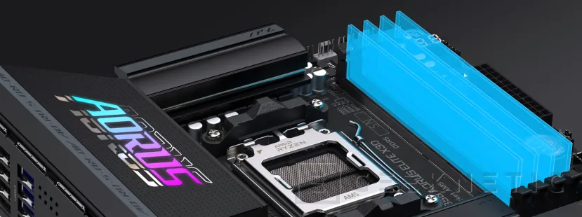 Geeknetic GIGABYTE presenta la placa base AORUS B850 ELITE X3D con Turbo X3D 2.0 y soporte DDR5 AMD EXPO de baja latencia 2