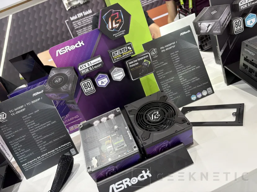 Geeknetic Así son las fuentes ATX 3.1 y PCIe 5.1 de hasta 3200 W de ASRock que llegan junto a nuevos modelos SFX de 1000 y 850 W 2