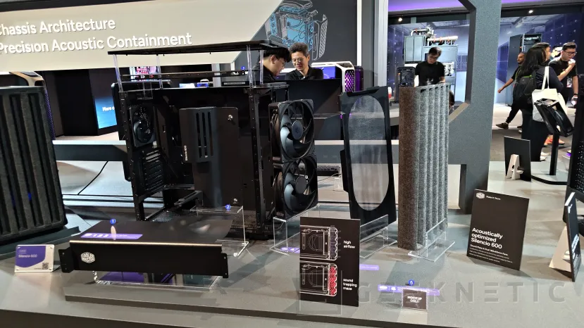 Geeknetic Cooler Master presenta Silencio 600, una caja silenciosa con panel frontal tipo HVAC y dos ventiladores de 180 mm 1