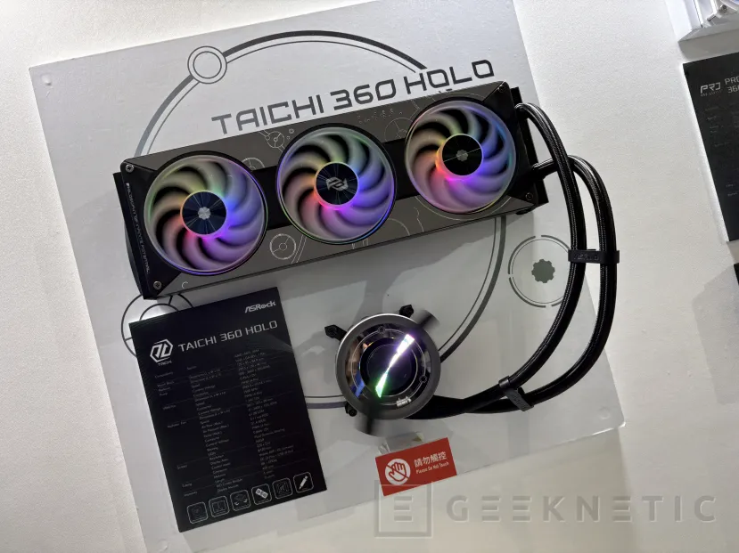 Geeknetic Refrigeración líquida de 360 mm con pantalla LCD, efecto 3D y puertos: esto es lo que nos ha enseñado ASRock 2