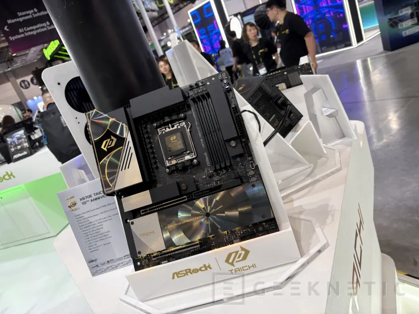 Geeknetic ASRock nos muestra su catálogo AM5 con placas X870E, X870, B850 y B650 al calor del décimo aniversario de Taichi 1