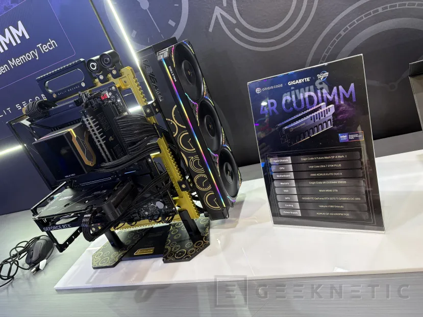 Geeknetic DDR5-6200 CL28 en 256 GB y kits de 192 GB: así es la memoria más ambiciosa de Biwin con Origin Code 4R CUDIMM y Black Opal DW100 1