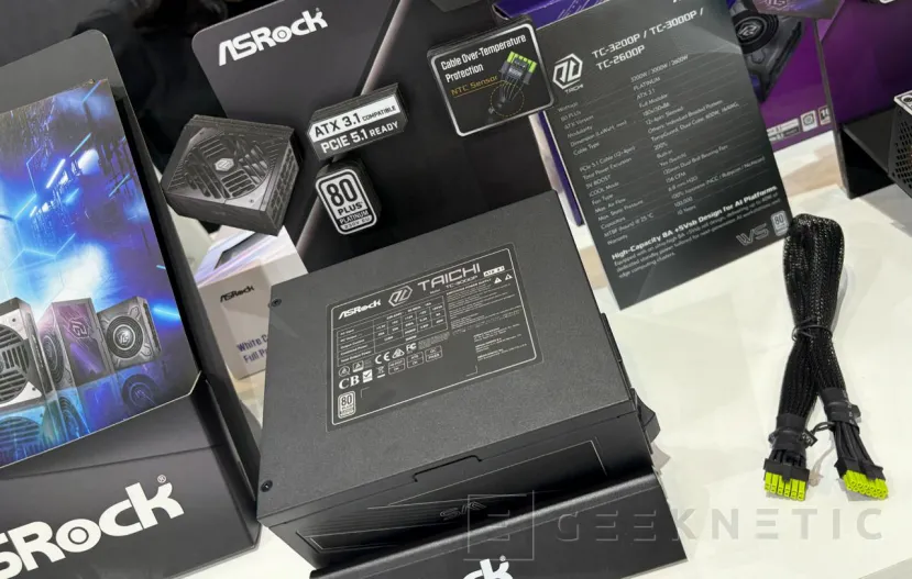 Geeknetic Así son las fuentes ATX 3.1 y PCIe 5.1 de hasta 3200 W de ASRock que llegan junto a nuevos modelos SFX de 1000 y 850 W 1