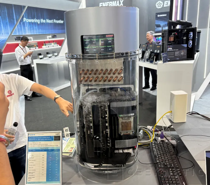 Geeknetic Enermax Cirrus Mk II: un sistema de refrigeración por inmersión de 5.500W capaz de manejar dos NVIDIA RTX 5090 sin ventiladores 1