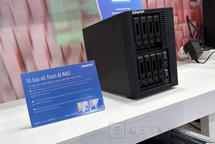 Geeknetic Nuevos NAS compactos para IA local de QNAP con Intel Core Ultra Serie 3 y hasta 180 TOPS 3