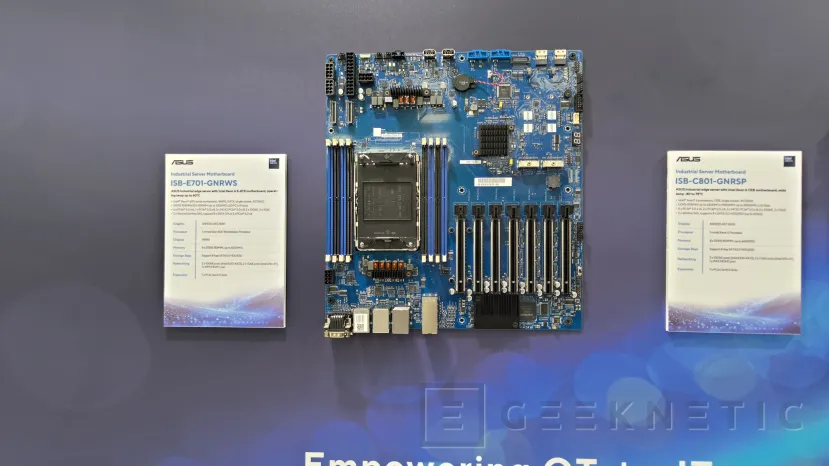 Geeknetic ASUS trae al Computex tres placas base industriales para edge server con Xeon 6 y Xeon 600 1