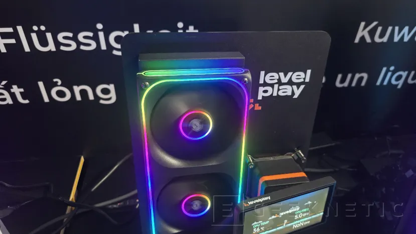 Geeknetic Las nuevas refrigeraciones líquidas de LevelPlay convierten el bloque de la CPU en una pantalla personalizable y orientable 2