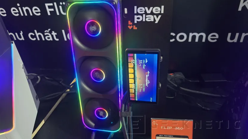 Geeknetic Las nuevas refrigeraciones líquidas de LevelPlay convierten el bloque de la CPU en una pantalla personalizable y orientable 1