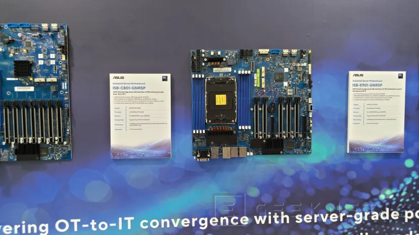 Geeknetic ASUS trae al Computex tres placas base industriales para edge server con Xeon 6 y Xeon 600 2