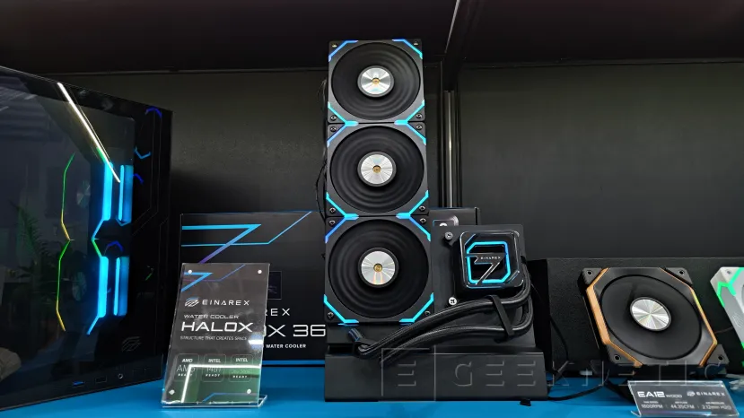 Geeknetic El Einarex Halox 360 es el AIO con pump block hueco que convierte la refrigeración líquida en parte del diseño del montaje 1