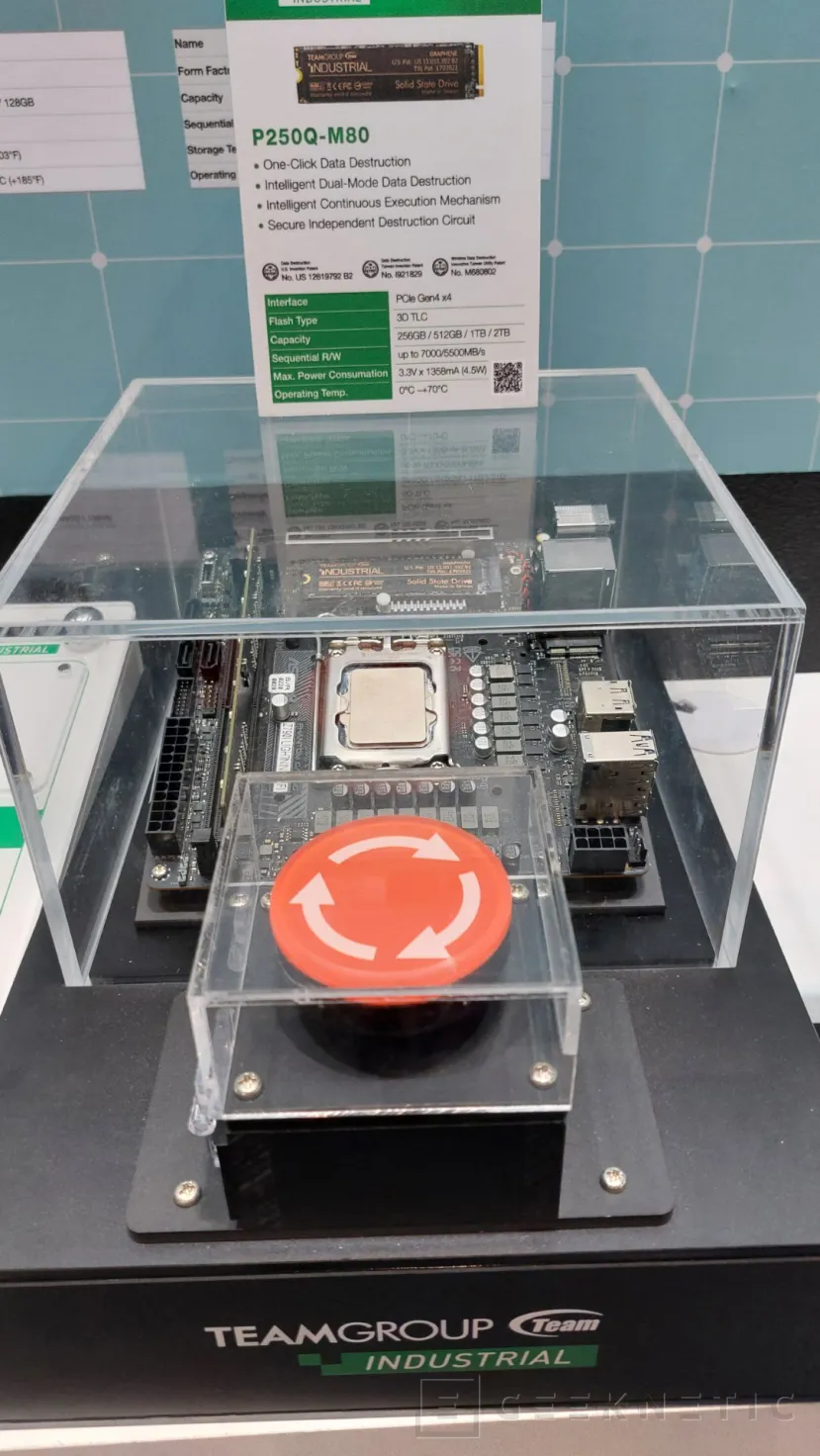 Geeknetic El SSD P250Q de TEAMGROUP combina PCIe 4.0 x4 con borrado por hardware en un clic y destrucción inalámbrica 1