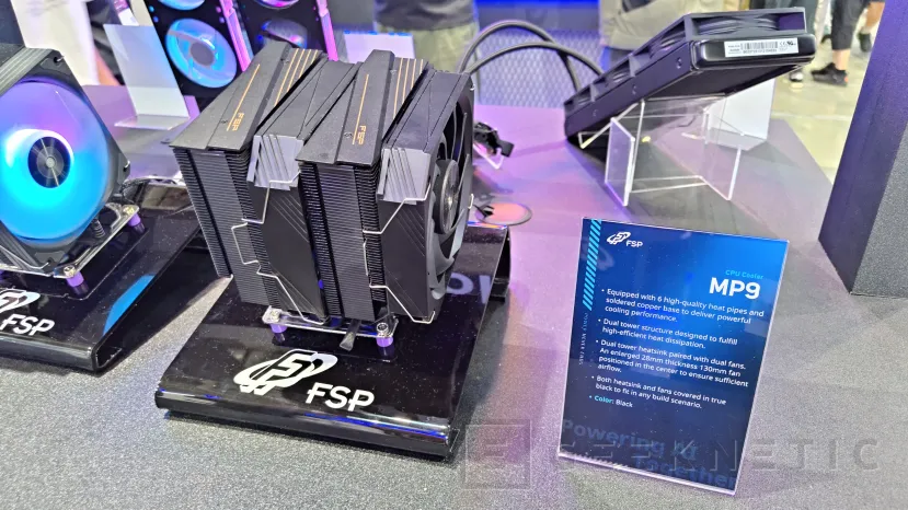 Geeknetic El FSP MP9 llega con doble torre, 6 heatpipes y dos ventiladores de 28 y 30 mm para reforzar la gama de refrigeración por aire 2
