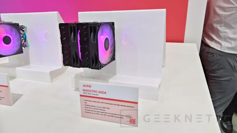 Geeknetic XPG MAESTRO 62DA en el Computex 2026: 230W TDP y ventiladores ARGB FDB para quien no necesita pantalla LCD 1