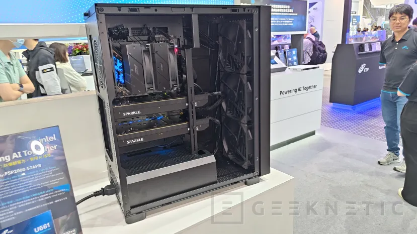 Geeknetic Formato E-ATX, 9 slots PCIe y ventiladores silenciosos de 16 cm para workstations con hasta dos RTX 5090: así es la FSP U661 1