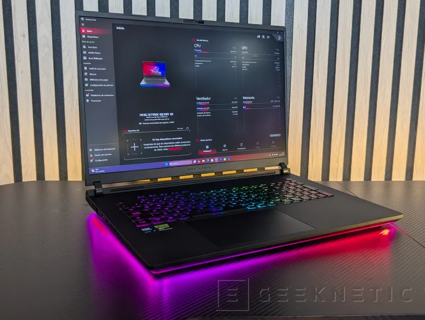 Geeknetic ASUS ROG Strix SCAR 18 (2026) G835LXG Review: El Core Ultra 9 290HX Plus y la RTX 5090 brillan sin limitaciones en el mejor portátil gaming del mundo 6