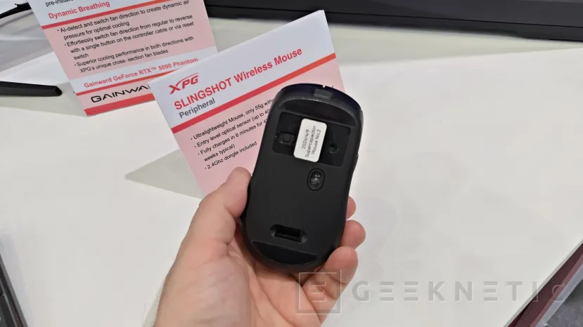 Geeknetic XPG SLINGSHOT Wireless llega al Computex 2026 con 55 gramos, supercondensador y 42 horas de autonomía cargando en 6 minutos 2