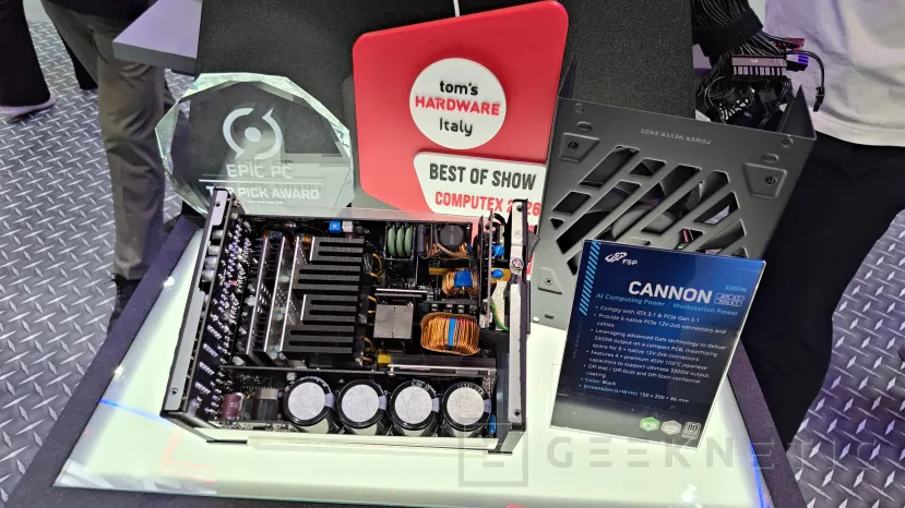 Geeknetic 3300 W con tecnología GaN y seis conectores nativos 12V-2x6 para estaciones de trabajo extremas: esta es la FSP CANNON de FSP 1