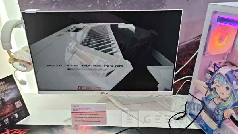 Geeknetic XPG APERTURE A27F4, el monitor blanco de 27 pulgadas con 240Hz y Full HD que XPG presenta en el Computex 2026 1