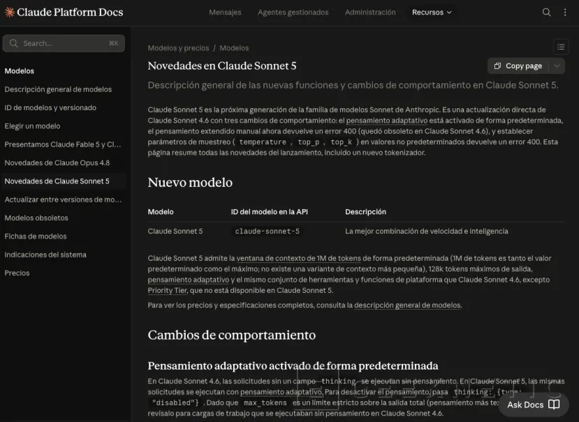 Geeknetic Anthropic recorta la distancia entre Sonnet y Opus con el lanzamiento de Claude Sonnet 5 1