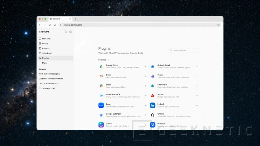 Geeknetic OpenAI cierra su navegador Atlas y lanza Work para convertir ChatGPT en un agente de trabajo conectado a la web y a las apps 2