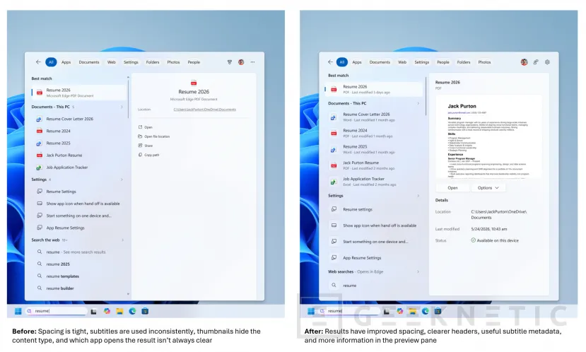 Geeknetic Microsoft permitirá eliminar los resultados de su tienda y la web cuando realizas una búsqueda en Windows 11 2