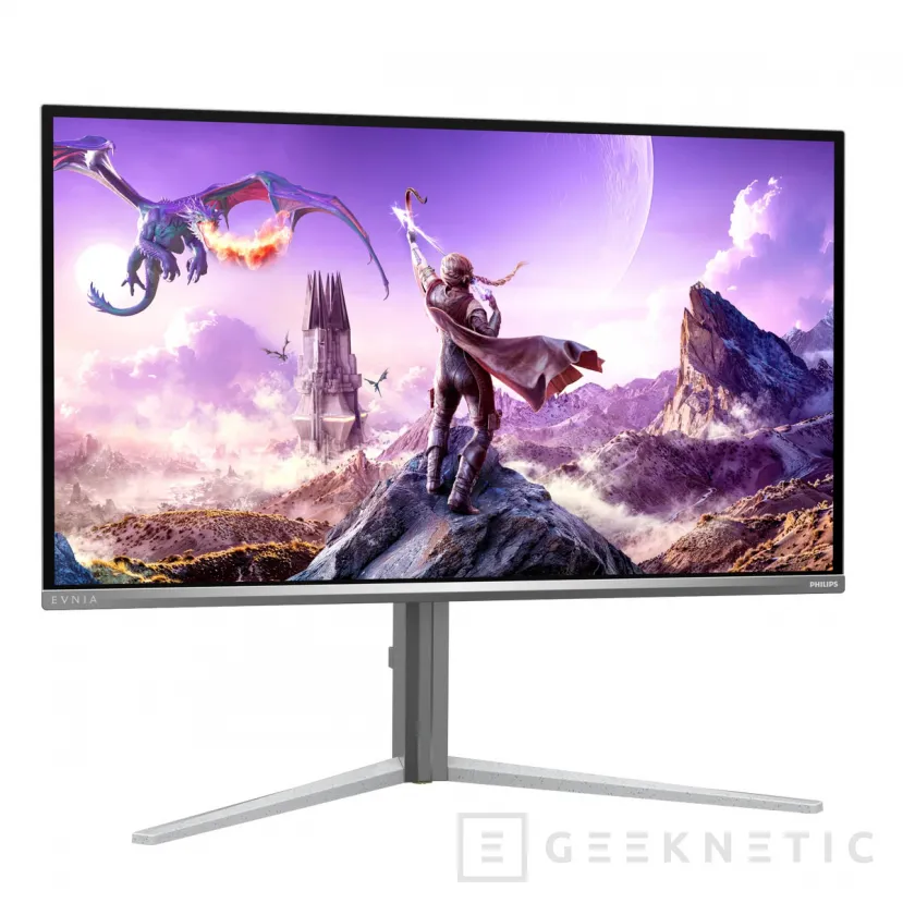 Geeknetic Philips lanza el Evnia 32M2N6901A con panel QD-OLED 4K, 165 Hz y carga USB-C de 90 W 1
