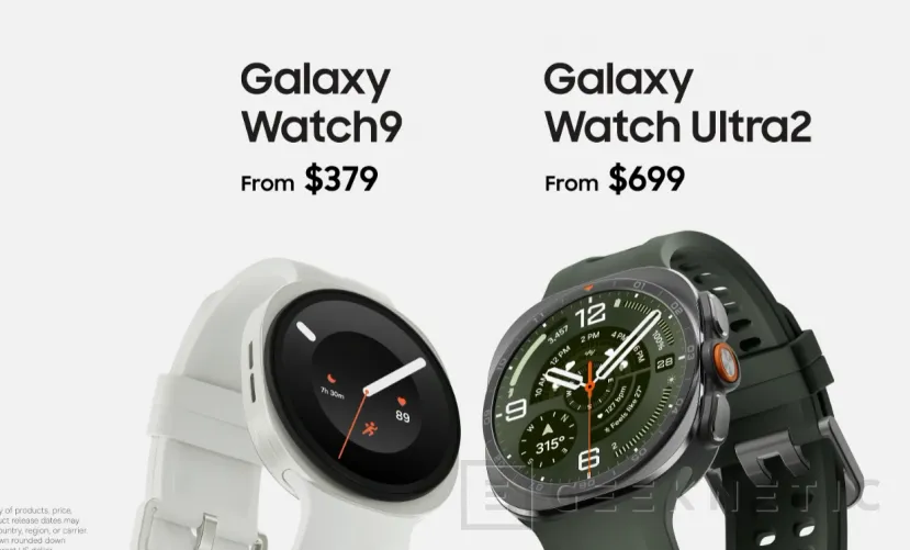 Geeknetic Los nuevos Galaxy Watch Ultra2 y Galaxy Watch9 llegan con pantalla de hasta 5.000 nits y nuevas funciones de salud con IA 4