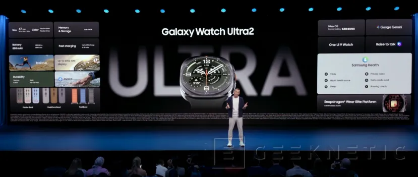 Geeknetic Los nuevos Galaxy Watch Ultra2 y Galaxy Watch9 llegan con pantalla de hasta 5.000 nits y nuevas funciones de salud con IA 1