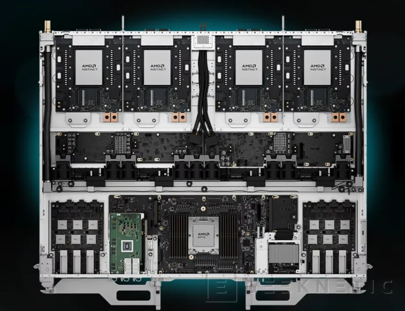Geeknetic AMD asegura que su rack Helios logra un 15% más de cómputo y un 50% más de memoria que el Vera Rubin NVL72 de NVIDIA 1