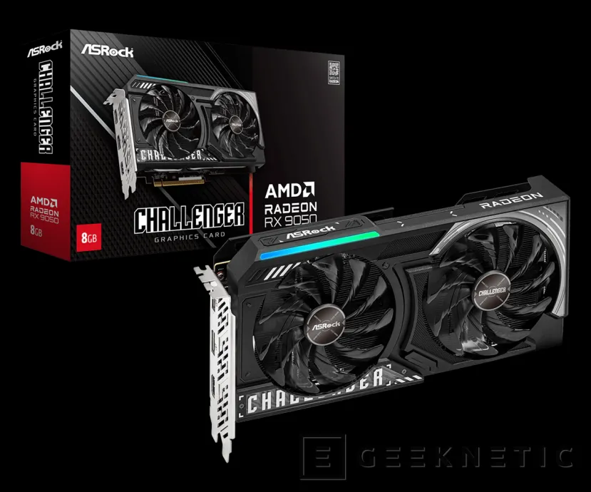 Geeknetic La AMD Radeon RX 9050 aparece por sorpresa en la web de ASRock con modelos de 8 GB para consumidores y 4 GB para fabricantes de PCs 1