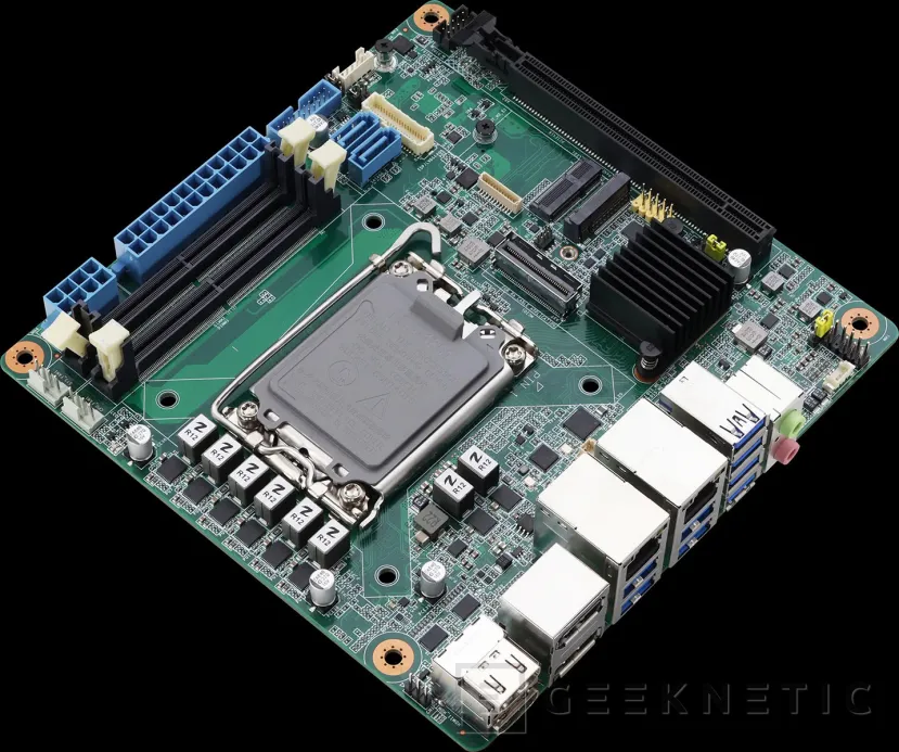Geeknetic La nueva placa Mini-ITX de AAEON reparte sus 16 líneas PCIe 5.0 en hasta tres ranuras independientes 1