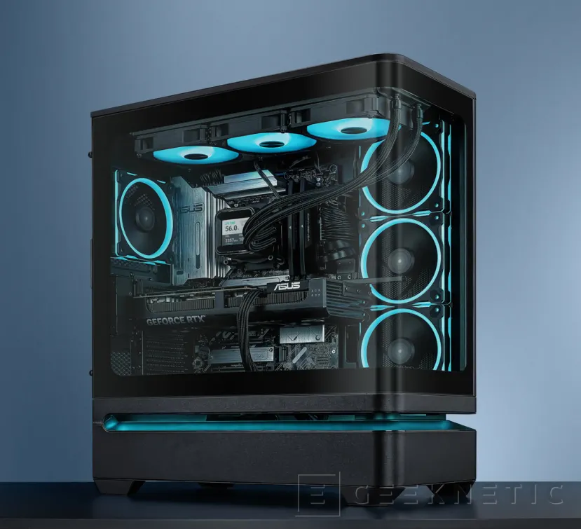 Geeknetic ASUS lanza la Prime AP304, una caja panorámica con USB-C de 20 Gbps y cuatro ventiladores ARGB de serie 1