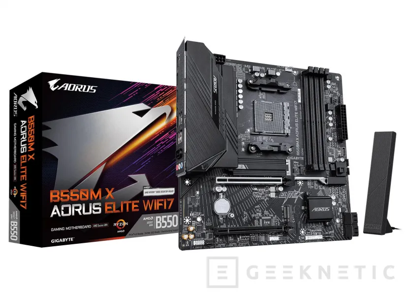Geeknetic GIGABYTE renueva el socket AM4 con placas B550 X Series con WiFi 7 y VRM de 10 fases 1