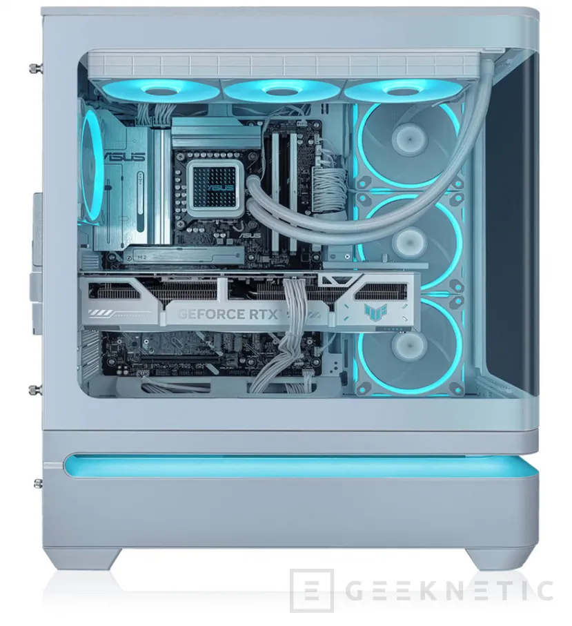 Geeknetic ASUS lanza la Prime AP304, una caja panorámica con USB-C de 20 Gbps y cuatro ventiladores ARGB de serie 2