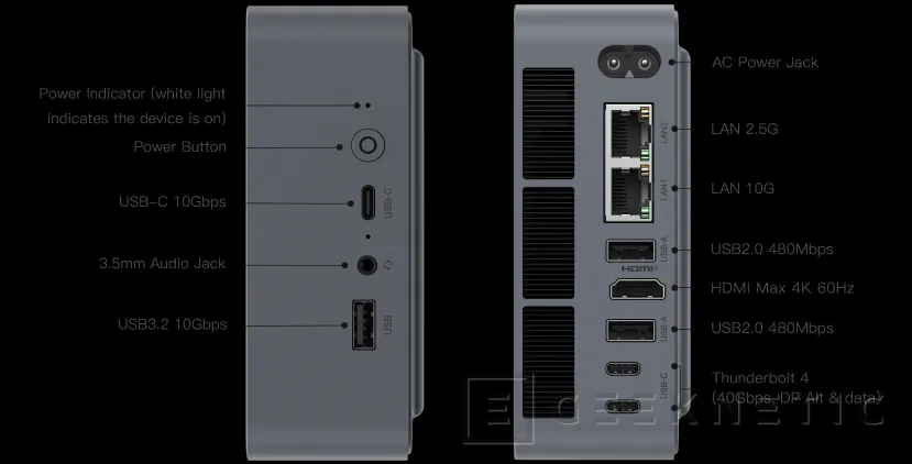 Geeknetic Este MiniPC Beelink con procesador Intel WildCat Lake apuesta por almacenamiento UFS 3.1 en lugar de un SSD M.2 4