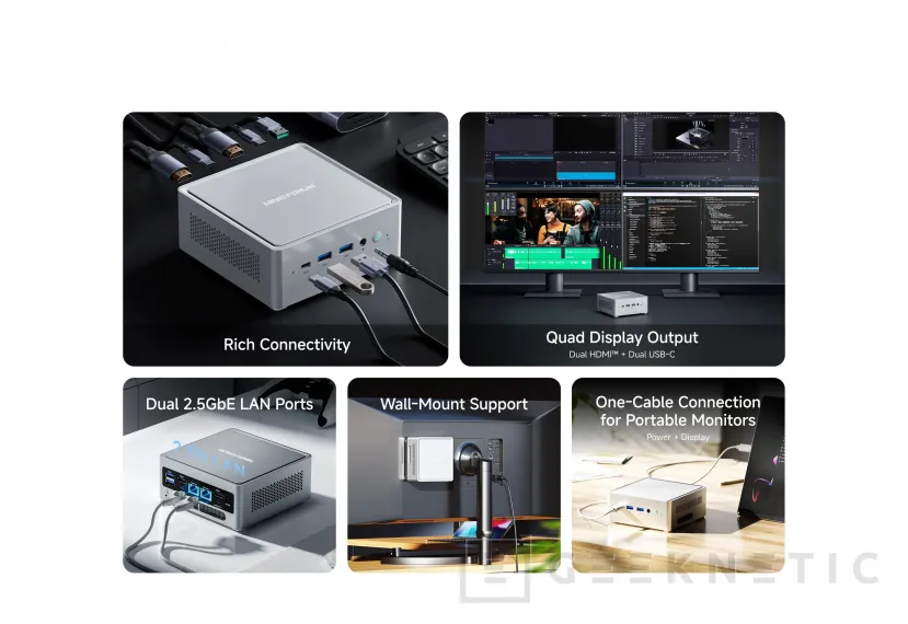 Geeknetic El MiniPC de MinisForum NAB9S apuesta por un Intel Core i9 13900HK, 32 GB de memoria DDR4 y 1 TB de SSD por 799 euros 3