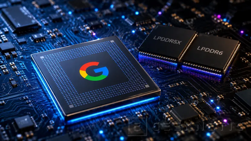 Geeknetic El Tensor G7 se estaría probando con LPDDR5X y LPDDR6, la memoria más rápida reservada para los Pixel Pro 1