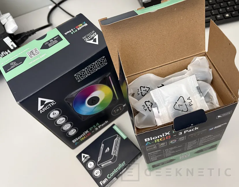 Geeknetic Arctic BioniX P12 A-RGB Review, mismo rendimiento que el P12 Pro con ARGB y montaje sin cables 2
