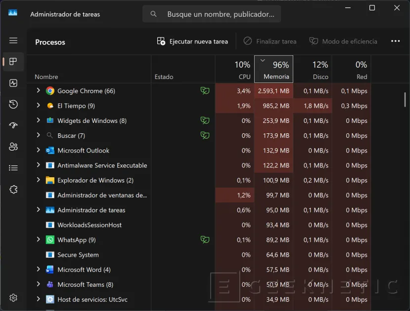 Geeknetic La App de El Tiempo en Windows 11 consume más de 1 GB de RAM y además muestra publicidad 1