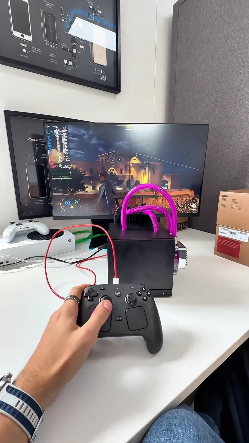 Geeknetic Un usuario consigue añadir refrigeración líquida a la Steam Machine rebajando su temperatura hasta 30 grados 1