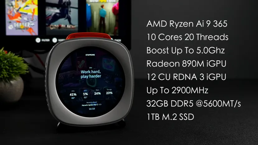 Geeknetic El Piston V es un MiniPC para juegos con arranque dual Bazzite y Windows 11 con un AMD Ryzen AI 9 365 2