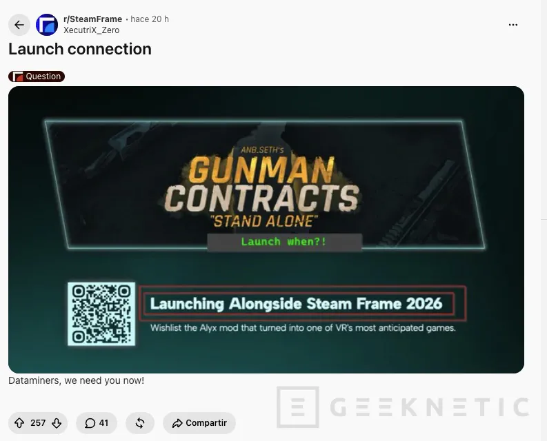 Geeknetic Un estudio de Gunman Contracts asegura que el lanzamiento de Steam Frame está cada vez más cerca 1