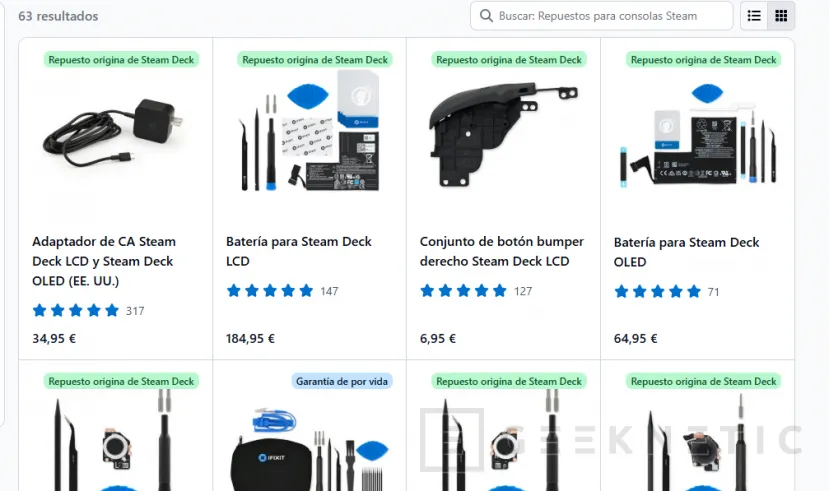 Geeknetic Cambiar la batería de la Steam Deck LCD es ahora un 125 % más caro: el repuesto oficial alcanza los 180 dólares/euros 2