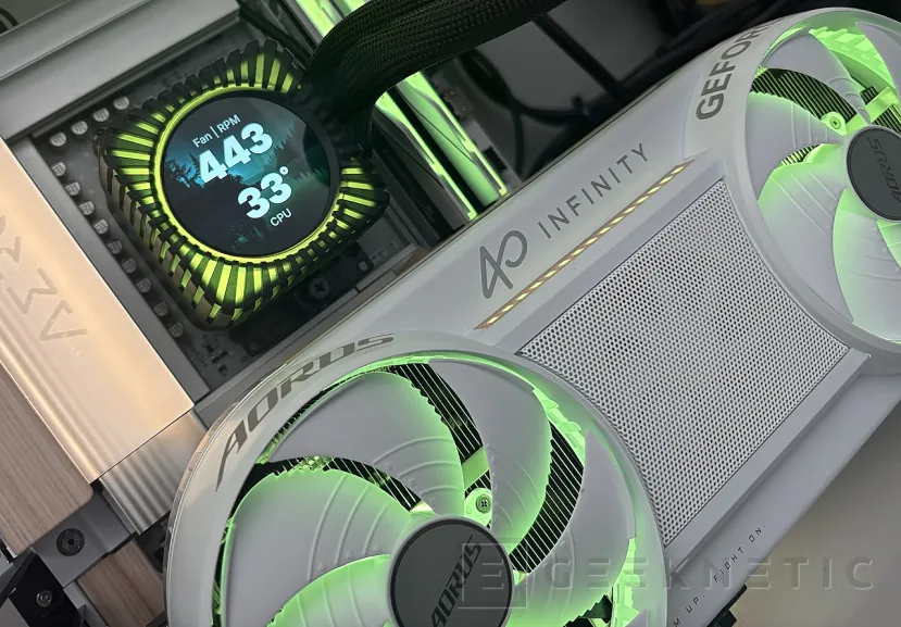 Geeknetic Gigabyte AORUS GeForce RTX 5080 INFINITY WOOD 16G Review: la RTX 5080 más elegante es, a la vez, la más potente de la marca 65