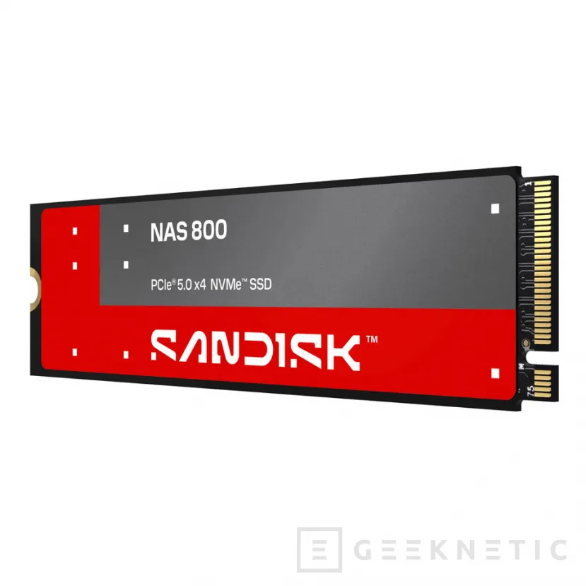 Geeknetic Sandisk lanza SSD específicos para NAS: hasta 2.500 TBW en SATA y 14.900 MB/s en NVMe 2