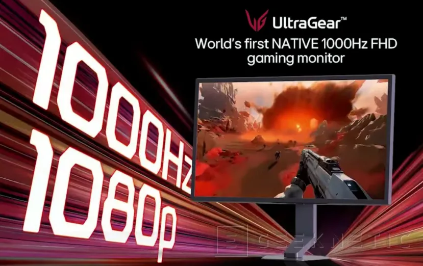 Geeknetic LG Ultragear 25G590B: El primer monitor que alcanza los 1.000 Hz llegará el 31 de agosto y costará un dólar por cada herzio 2