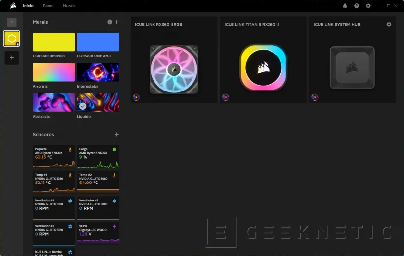 Geeknetic CORSAIR iCUE LINK TITAN II 360 RX RGB Review, la nueva generación TITAN se apoya en iCUE LINK y mejora el rendimiento 15