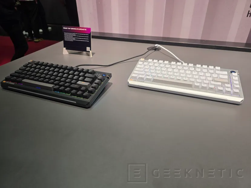 Geeknetic ASUS presenta el TUF GAMING K4 MAGNETIC, un teclado gaming con 8.000 Hz y distancia de actuación ajustable 1