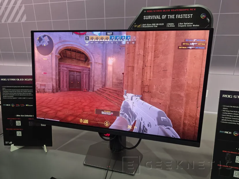 Geeknetic ASUS ROG Swift OLED PG259QWS Ace: 720 Hz para coronarse como el monitor OLED más rápido del mundo 6